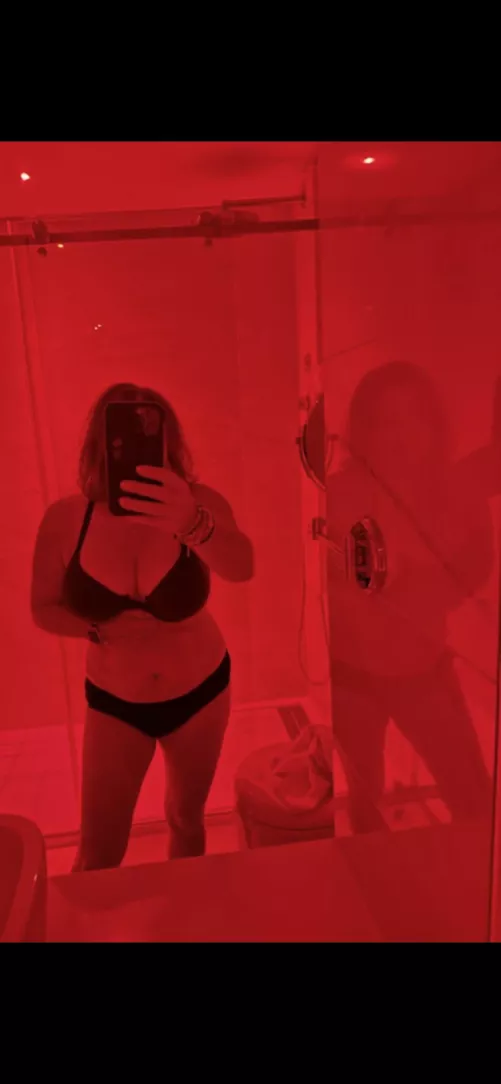 Sent this selfie to my husband and didn’t realize there was a reflection so I can’t take credit for being “artsy!”