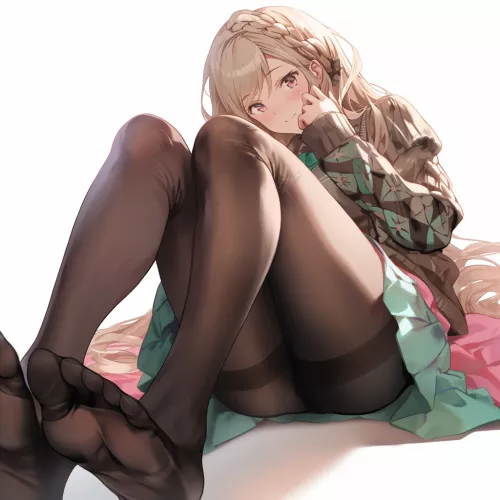 Stocking and a lil bit of feet (JumboidDad)