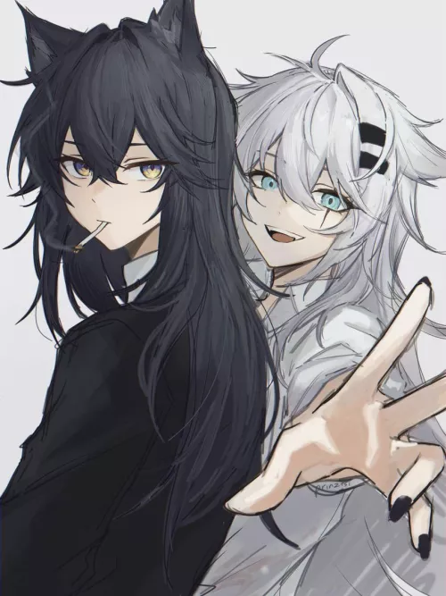 Texas and Lappland, the ultimate power couple (weeiskaw)[Arknights]