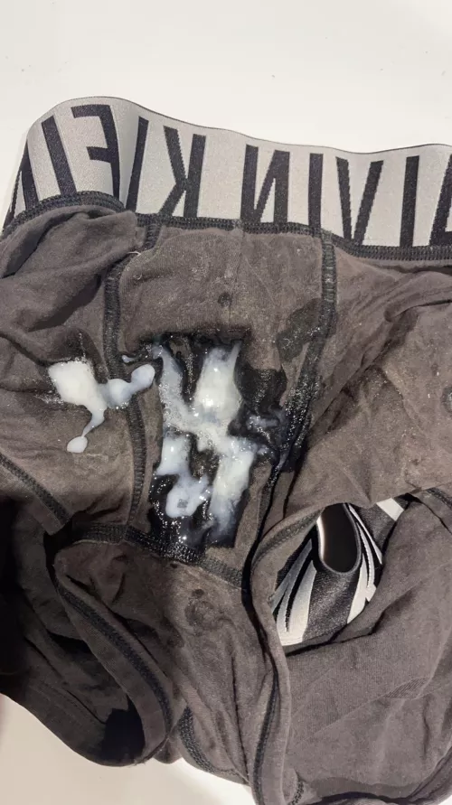 Thick cum shots. Hands up if you like to wear underwear filled with cum!