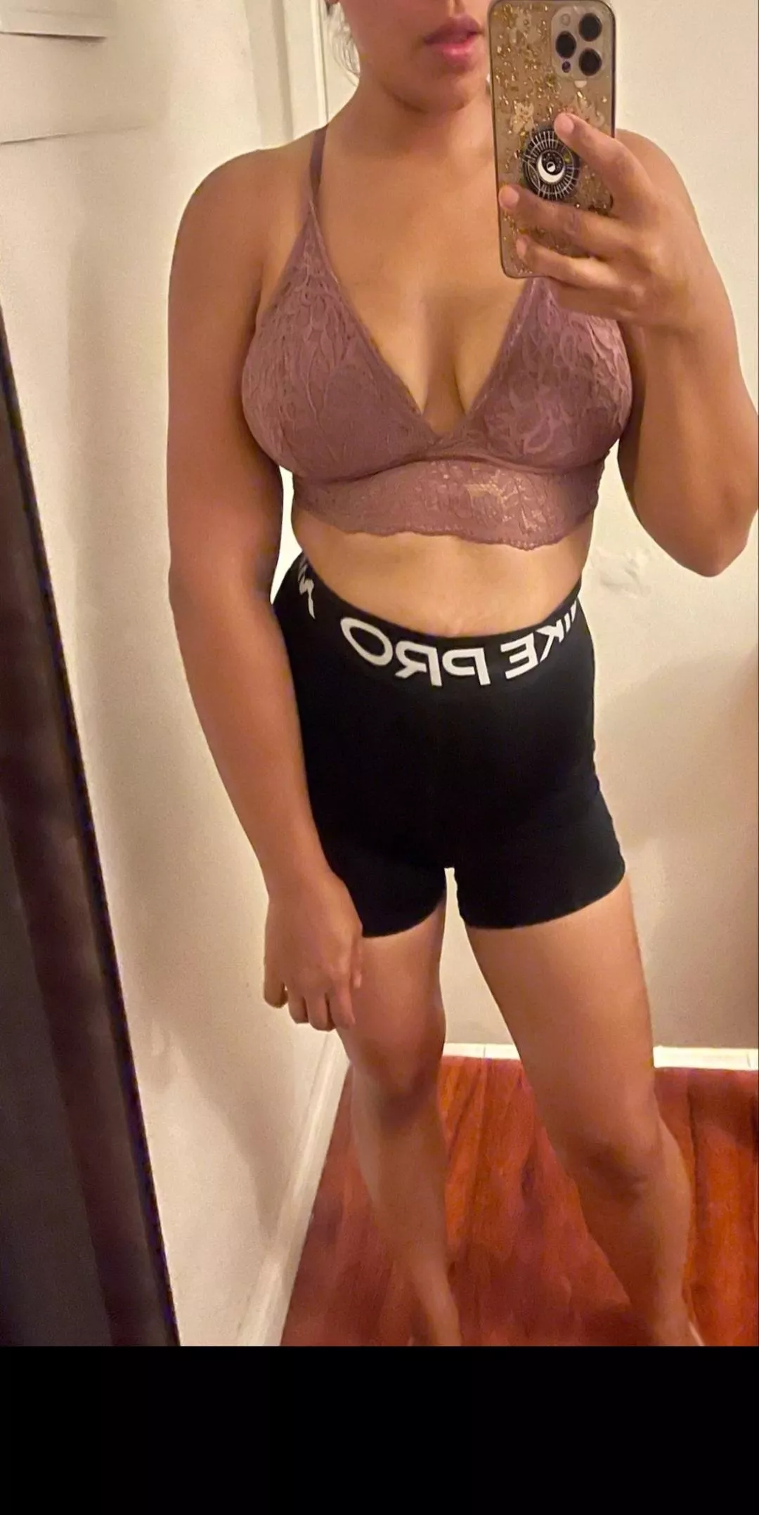 Won bet and now I get to post a pic of me to see what others think while hubby watches in horror lol. Dm amd comment me 32f latina