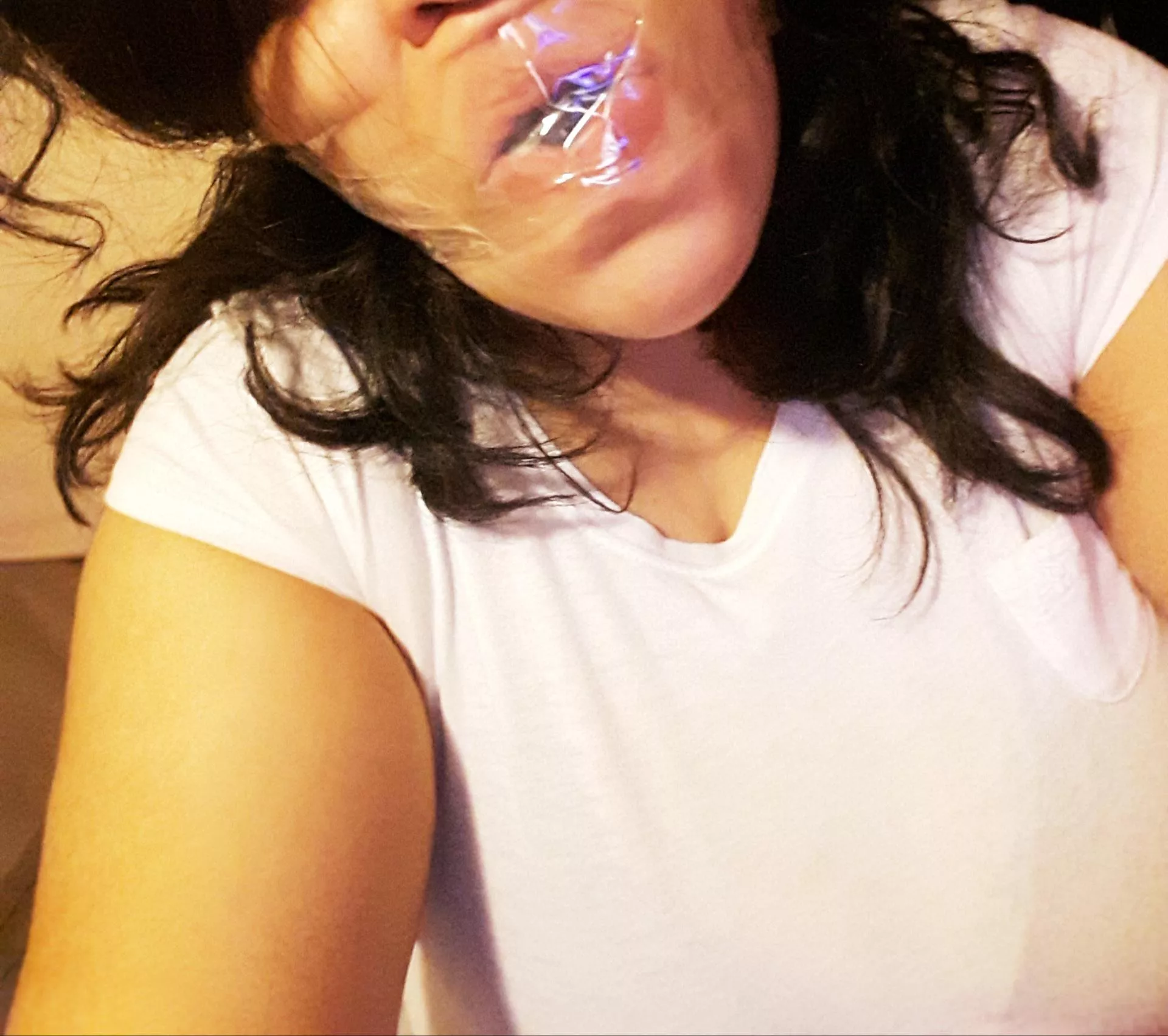 Yes those are panties inside of my mouth 👄