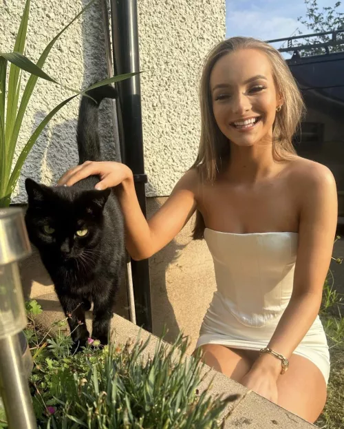 Catherine stroking her pussy