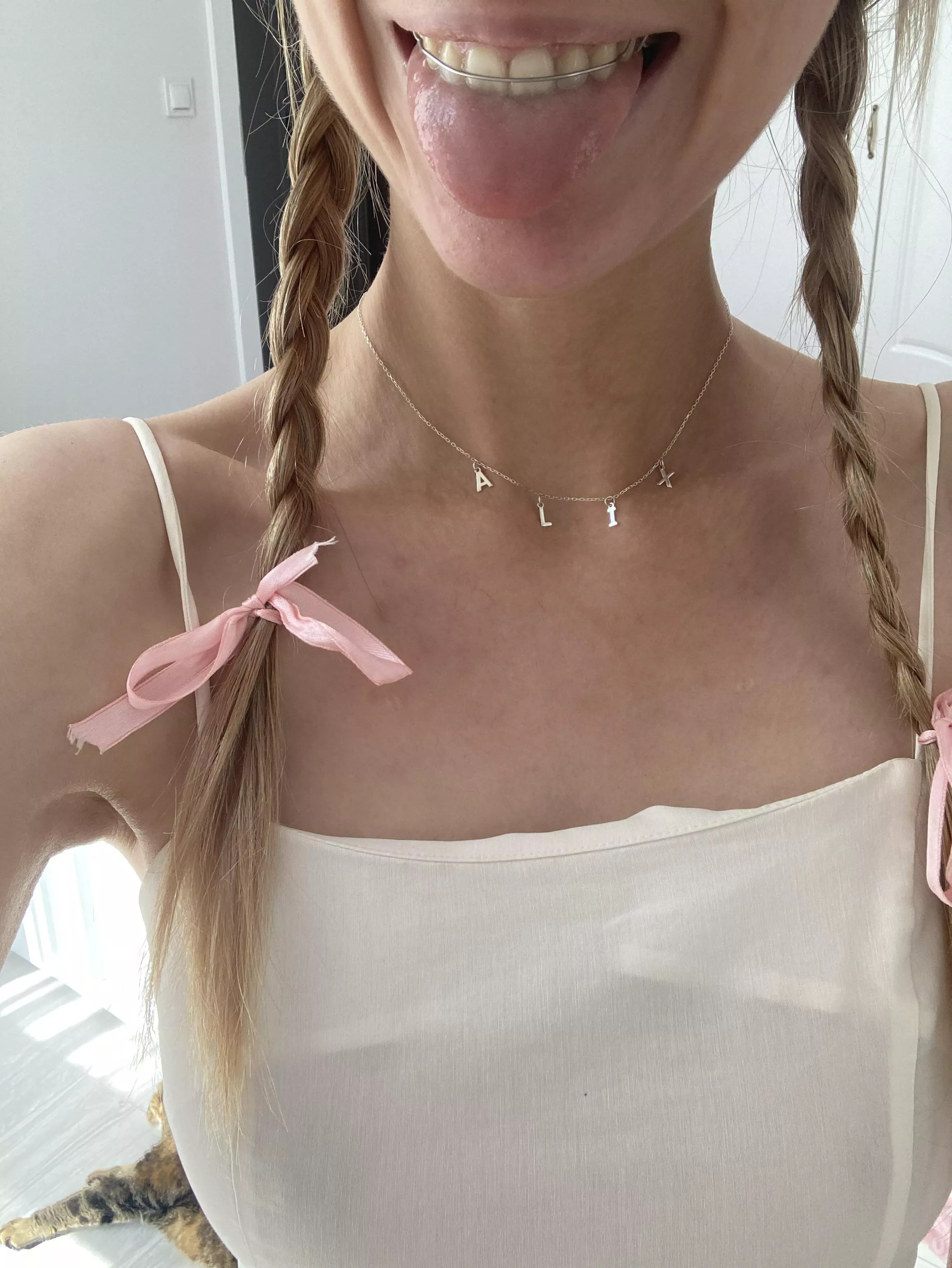 Happy with my new necklace :3