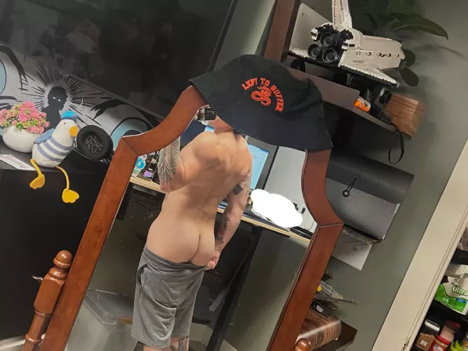 I bet you’d like to see this ass riding a dildo, huh?