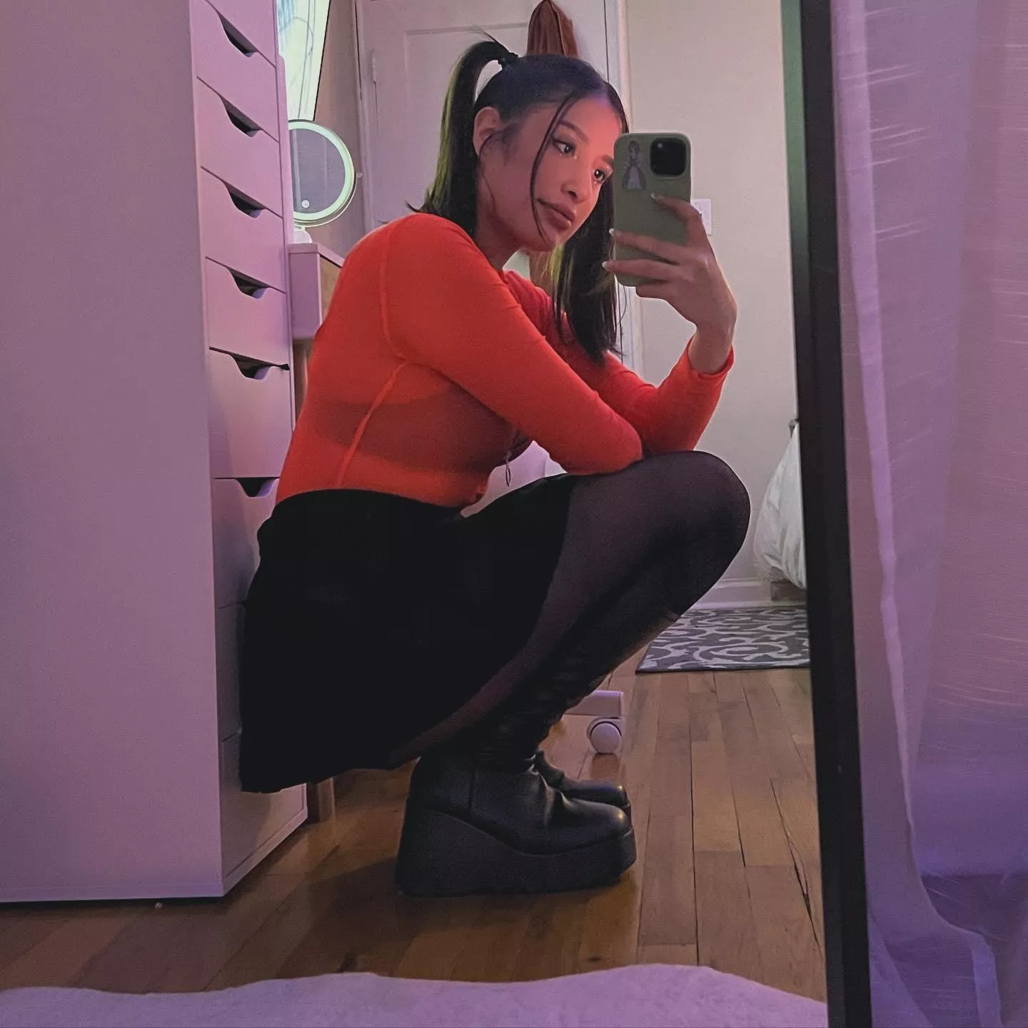 I can undress but i'll keep the boots