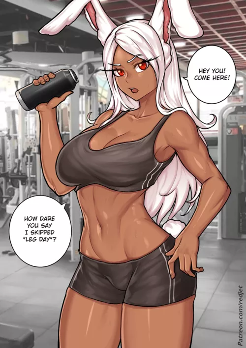 Rumi at the gym (@redjet00) [My Hero Academia]