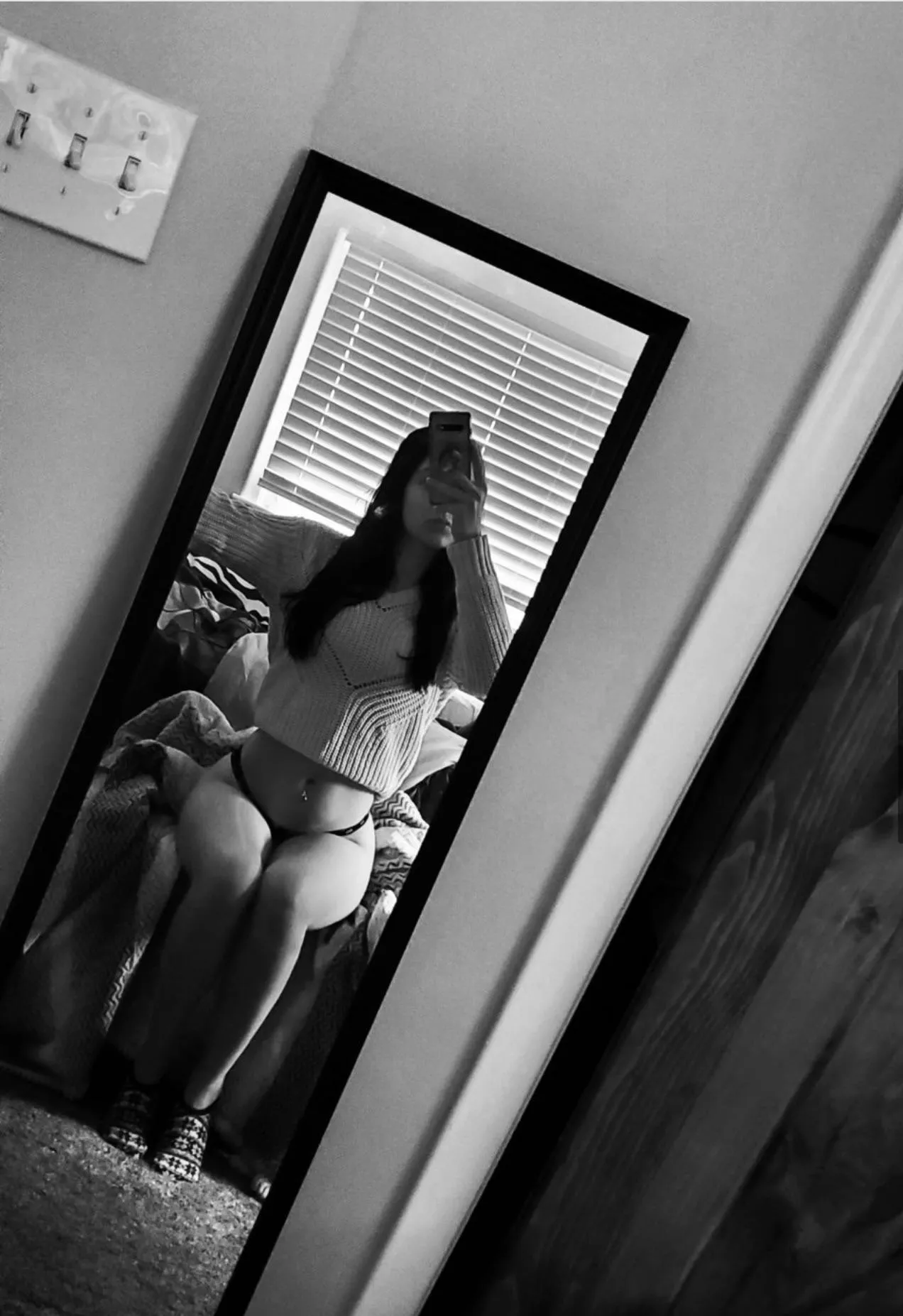 Was feeling myself before work yesterday 😈 😇