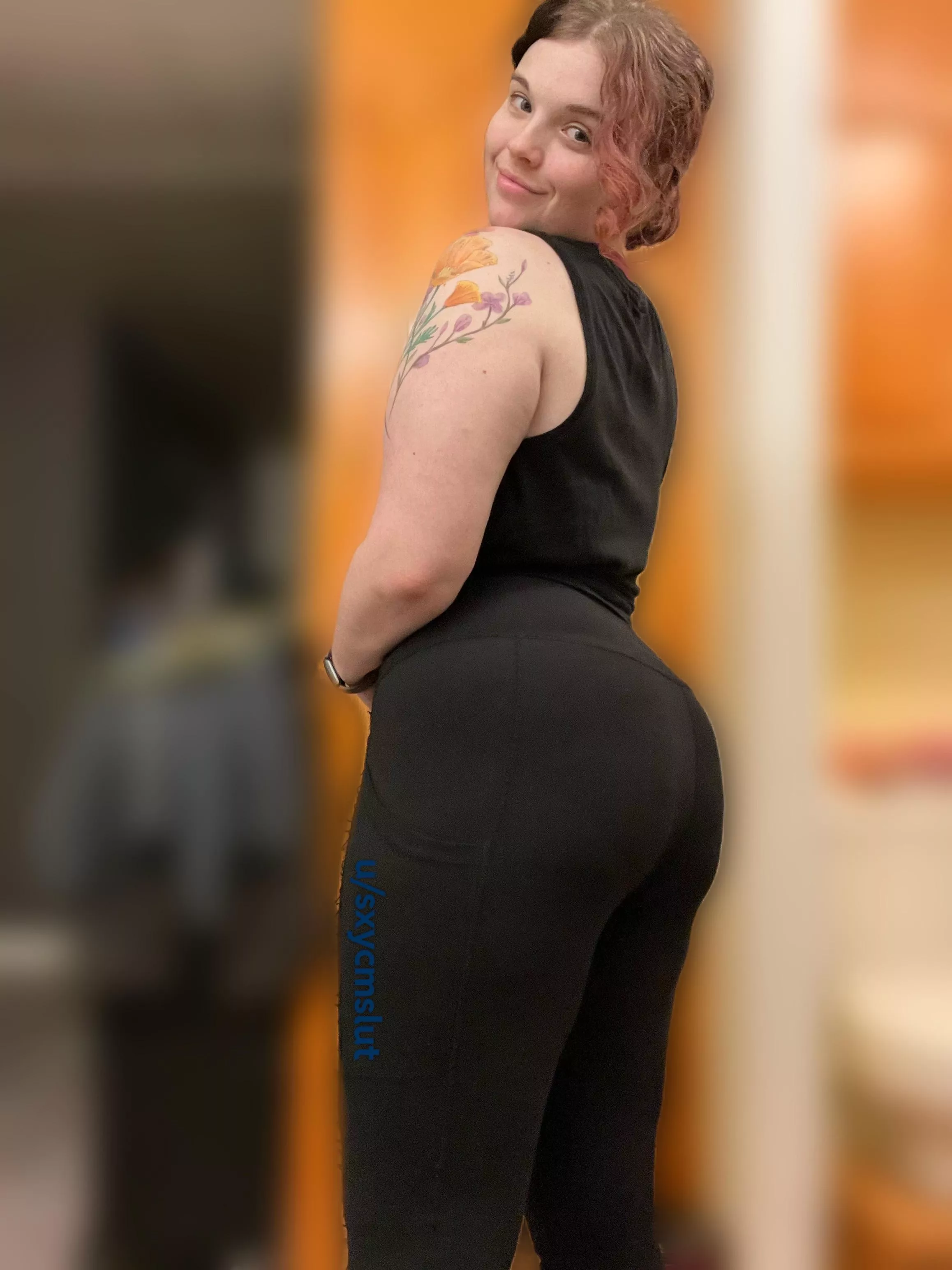 Always wearing yoga pants to work