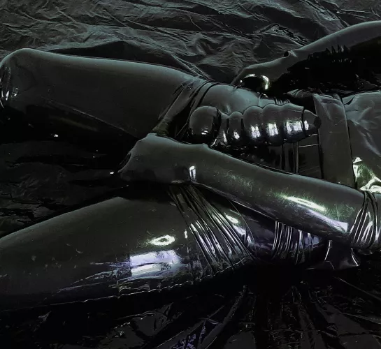 Completely encased in several layers