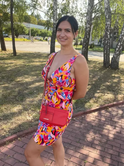 Decided to walk a new dress