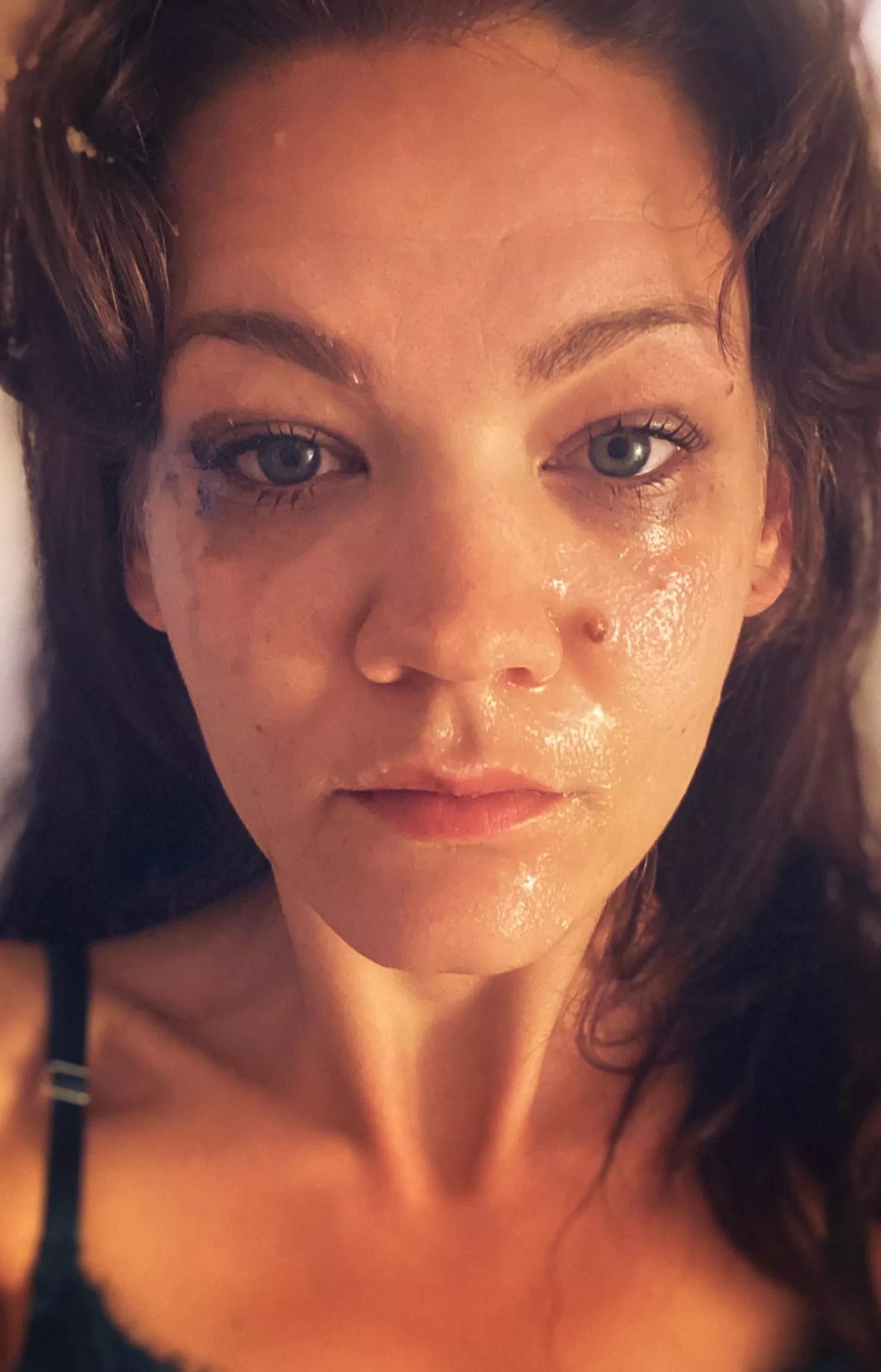 Enough to make my makeup messy.