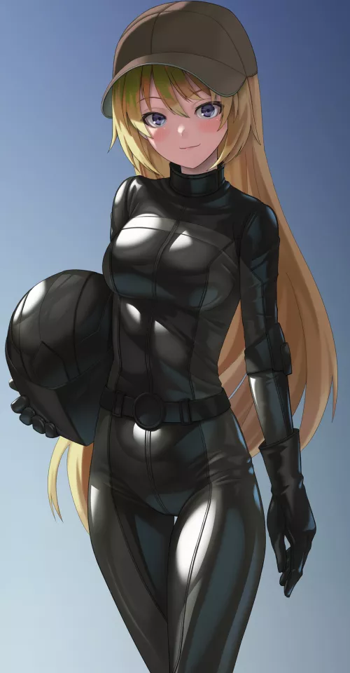 Girl In A Biker Suit ( Kurione) [Original]
