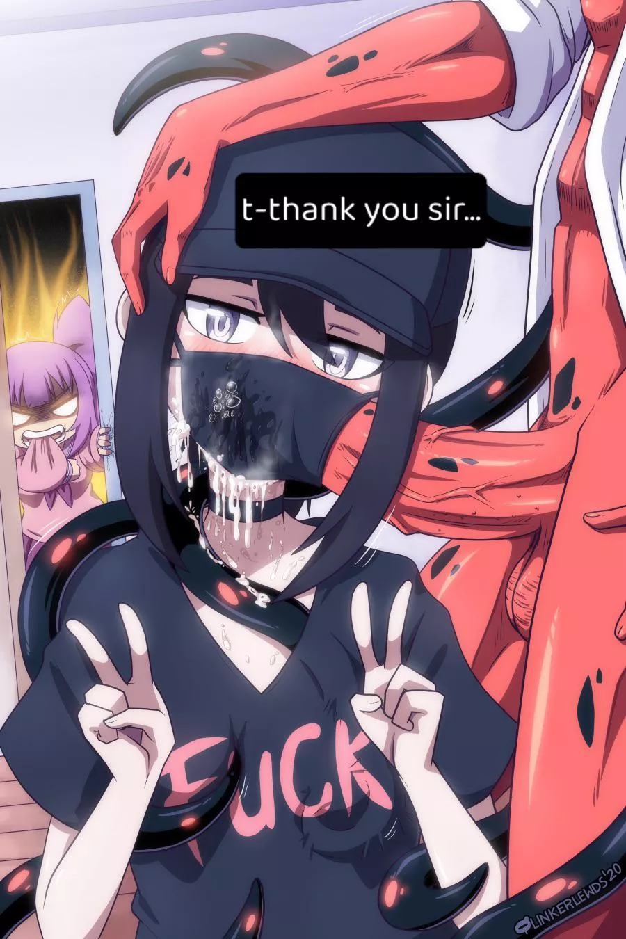 he dumped a load inside my mask before i started streaming…