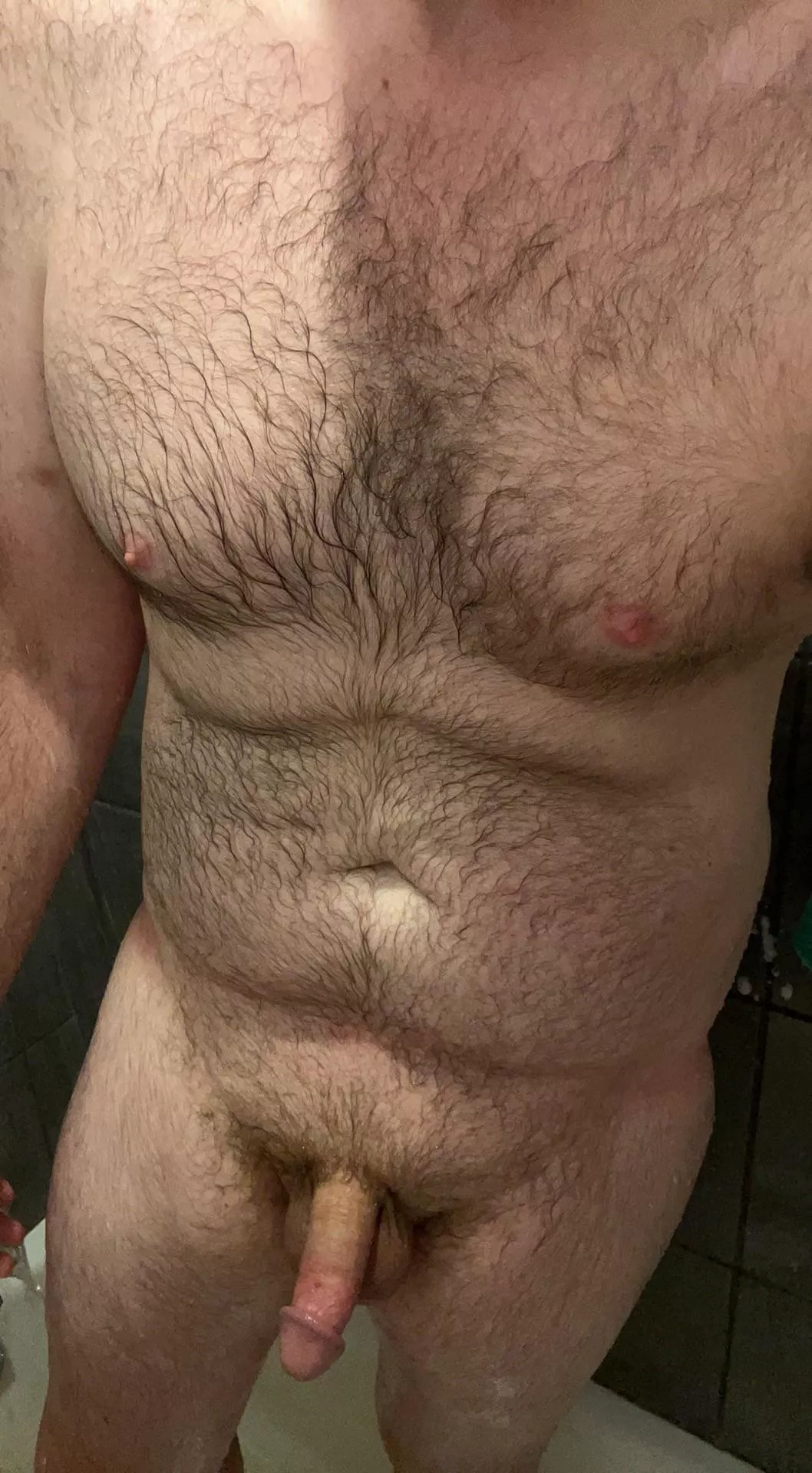 Just keeping the chest hair clean