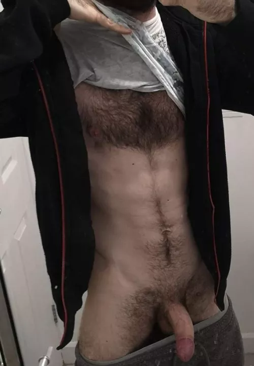 My chest hair grows thick