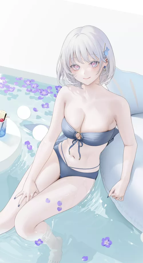 Relaxing in the Pool