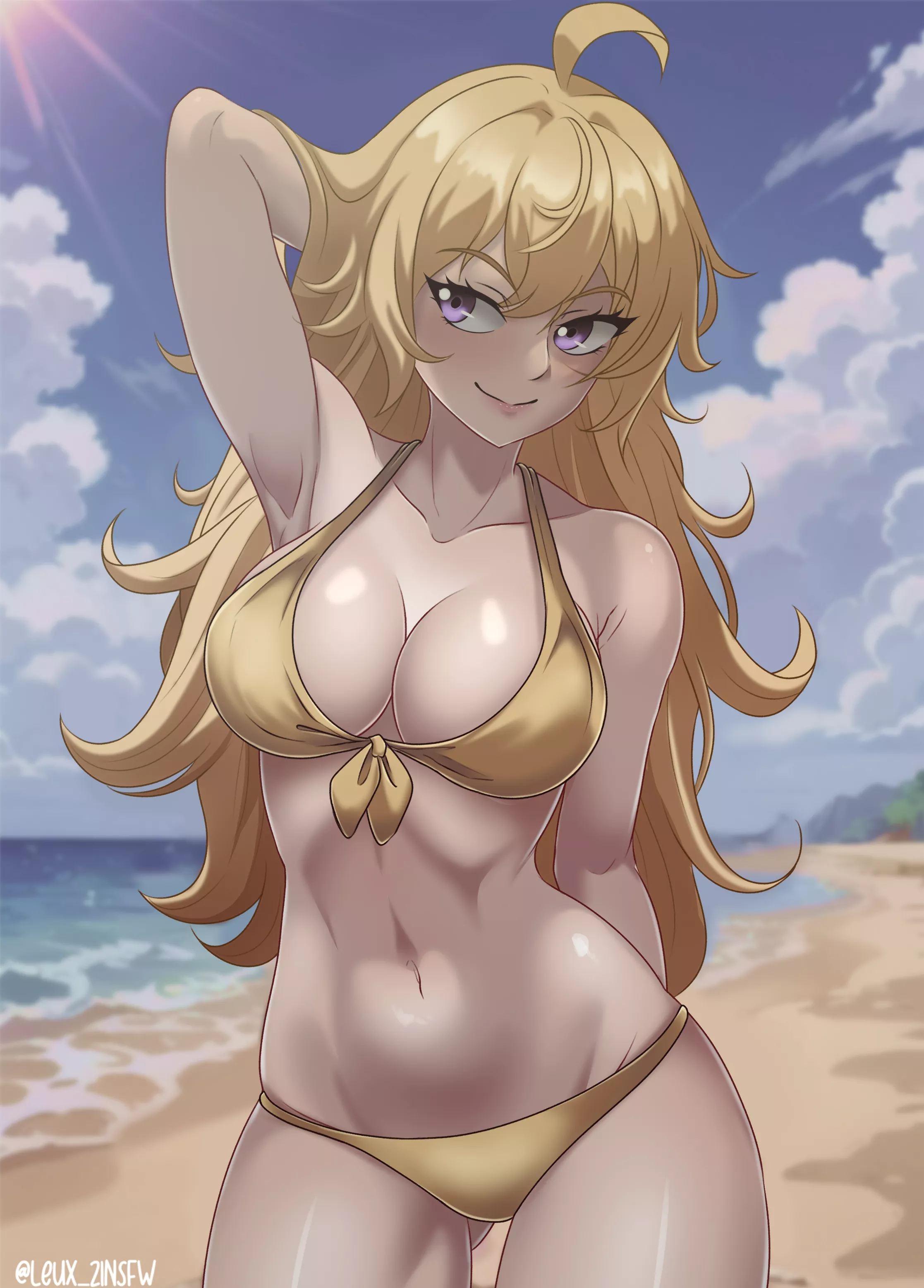 Yang posing in her swimsuit [Leux_21NSFW]