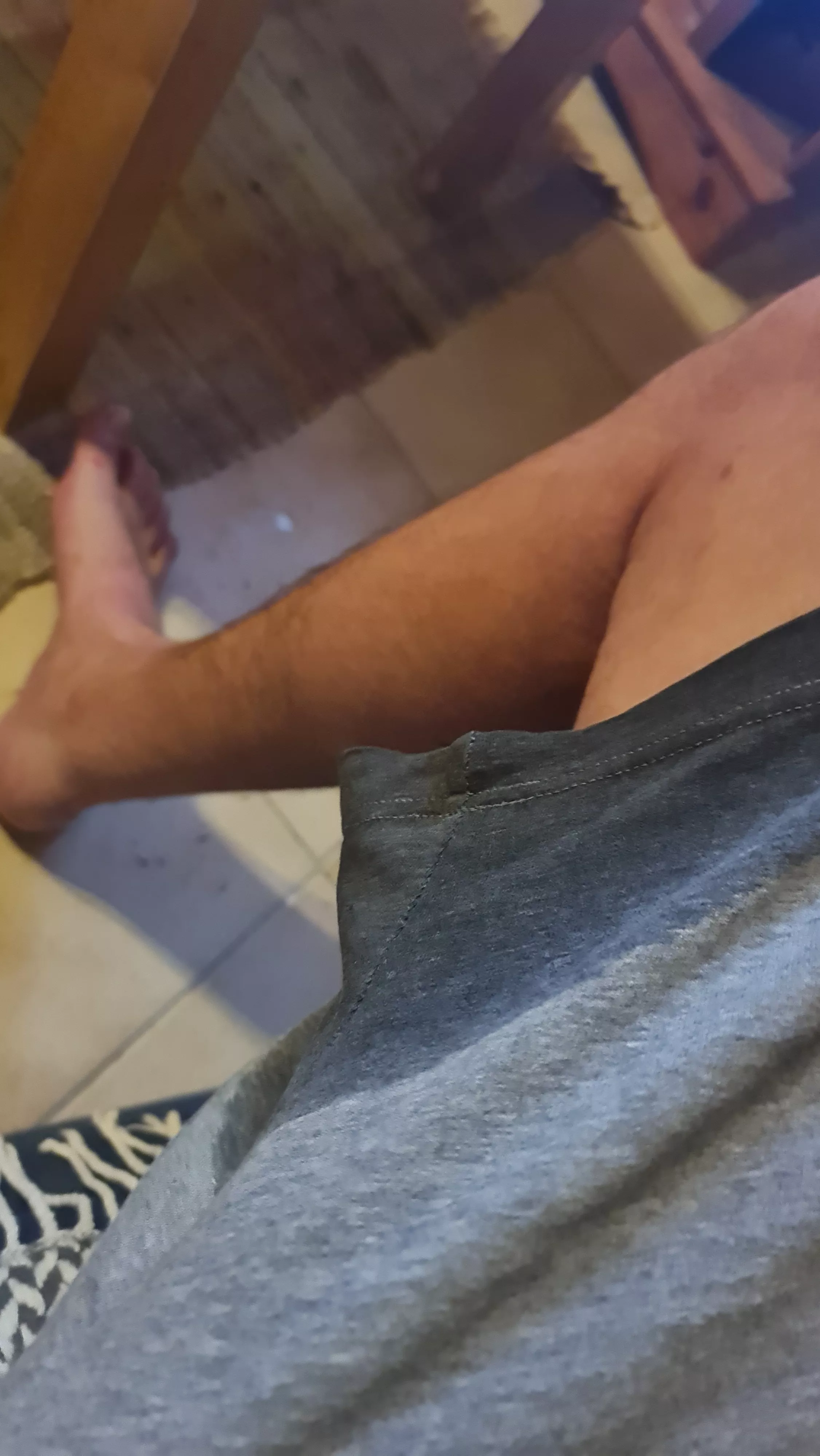 Accidentally pissed all over my shorts....