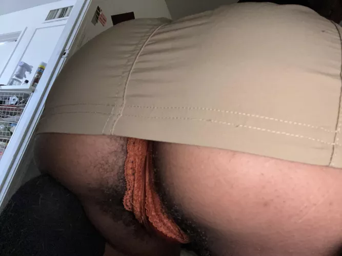 [h]airy ass in a skirt