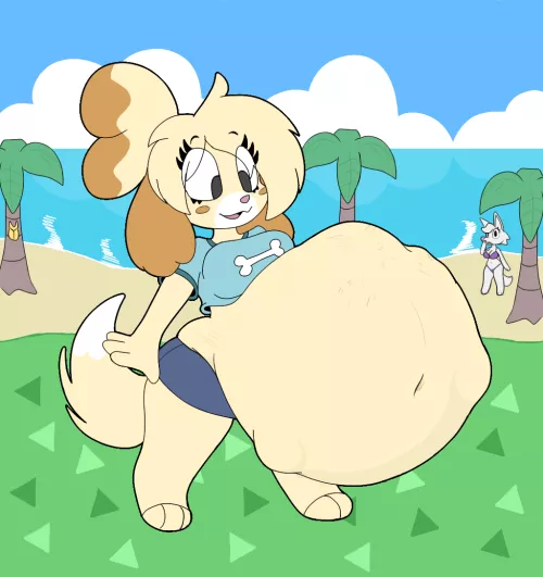 {image} Isabelle ate a yellow kitty (OC by me)