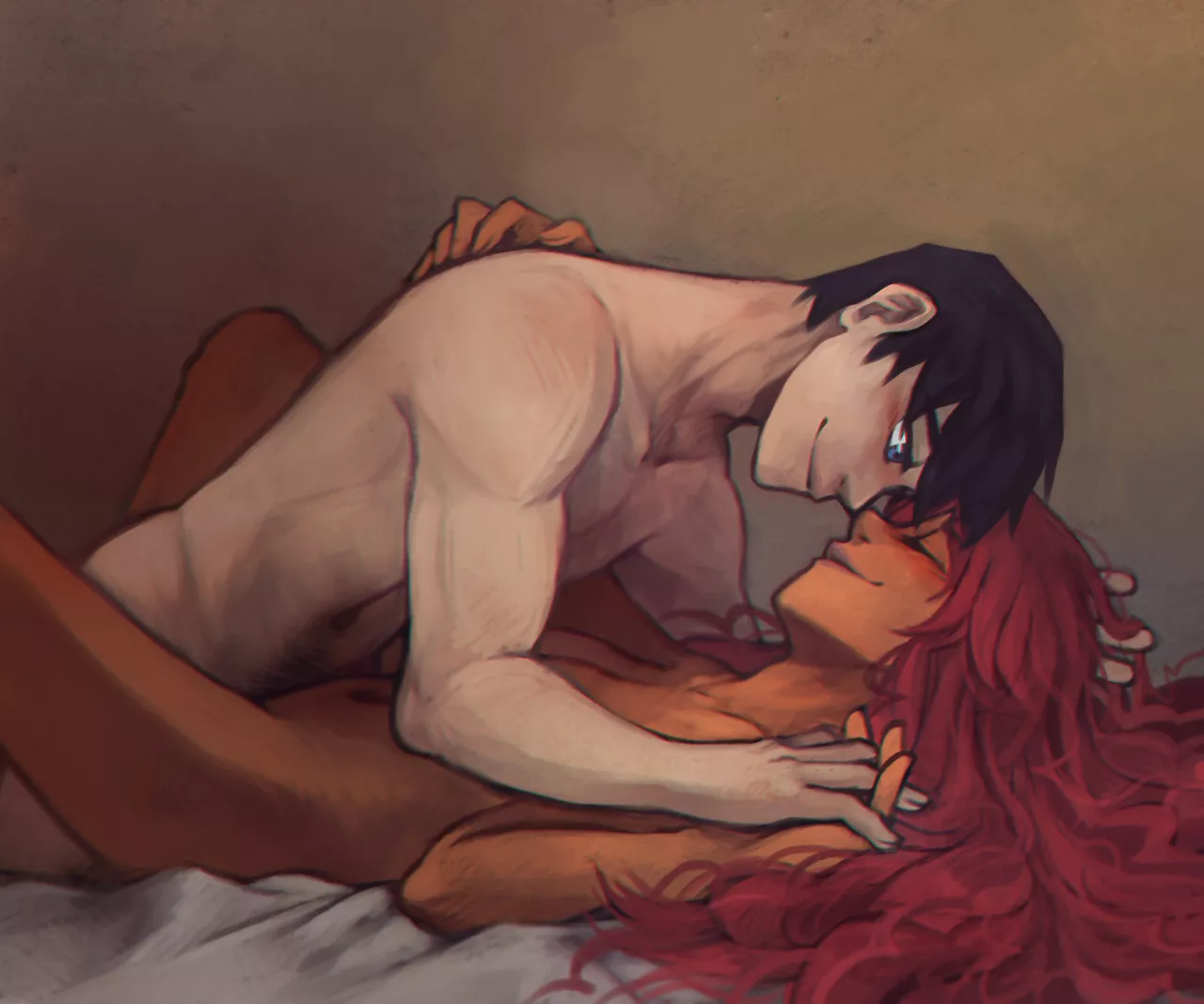 Nightwing and Starfire. (Dardraws)