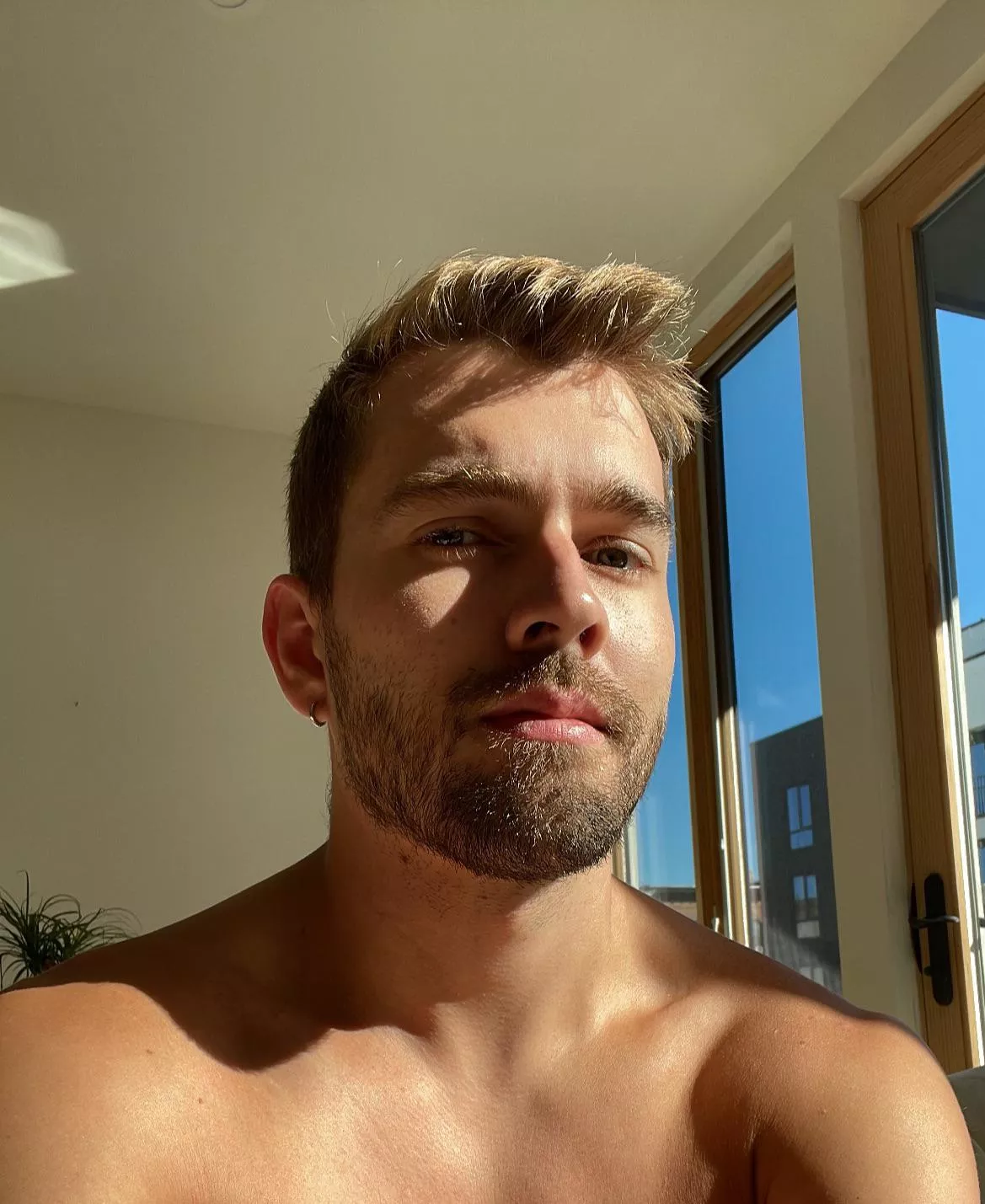 Pre-coffee, morning light, ponytail palm lurking in the background 🌞