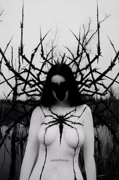 Sexy-Venom photoshoot model Kate-Zvkvt photo Roycoreroy bodyart ArtofDecay