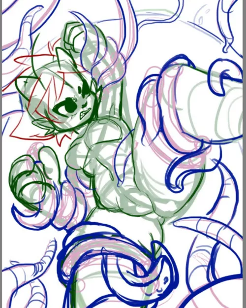 Tentacle WIP art 🐙