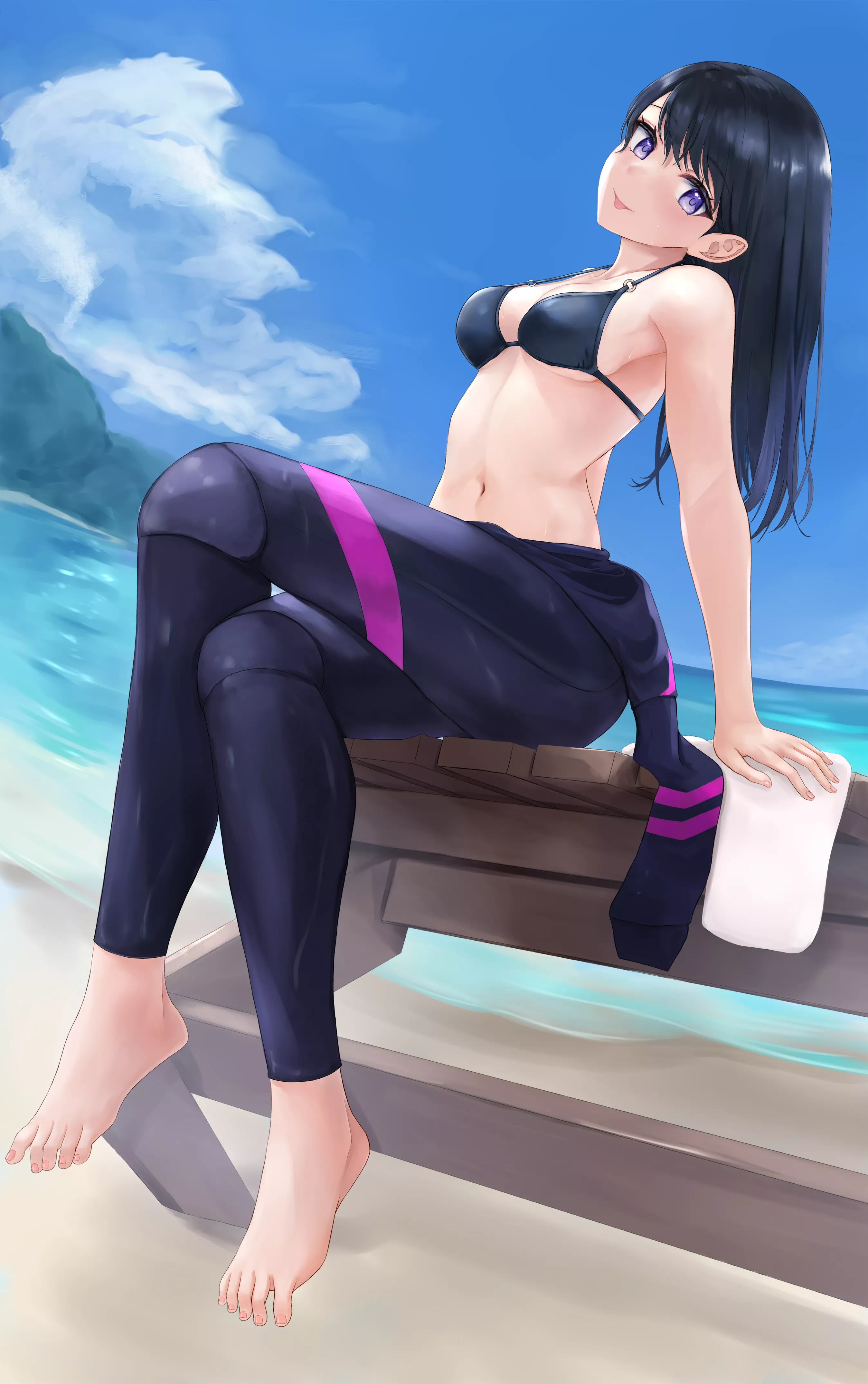 Wet Suit Girl Drying Off ( Mossan) [Original]