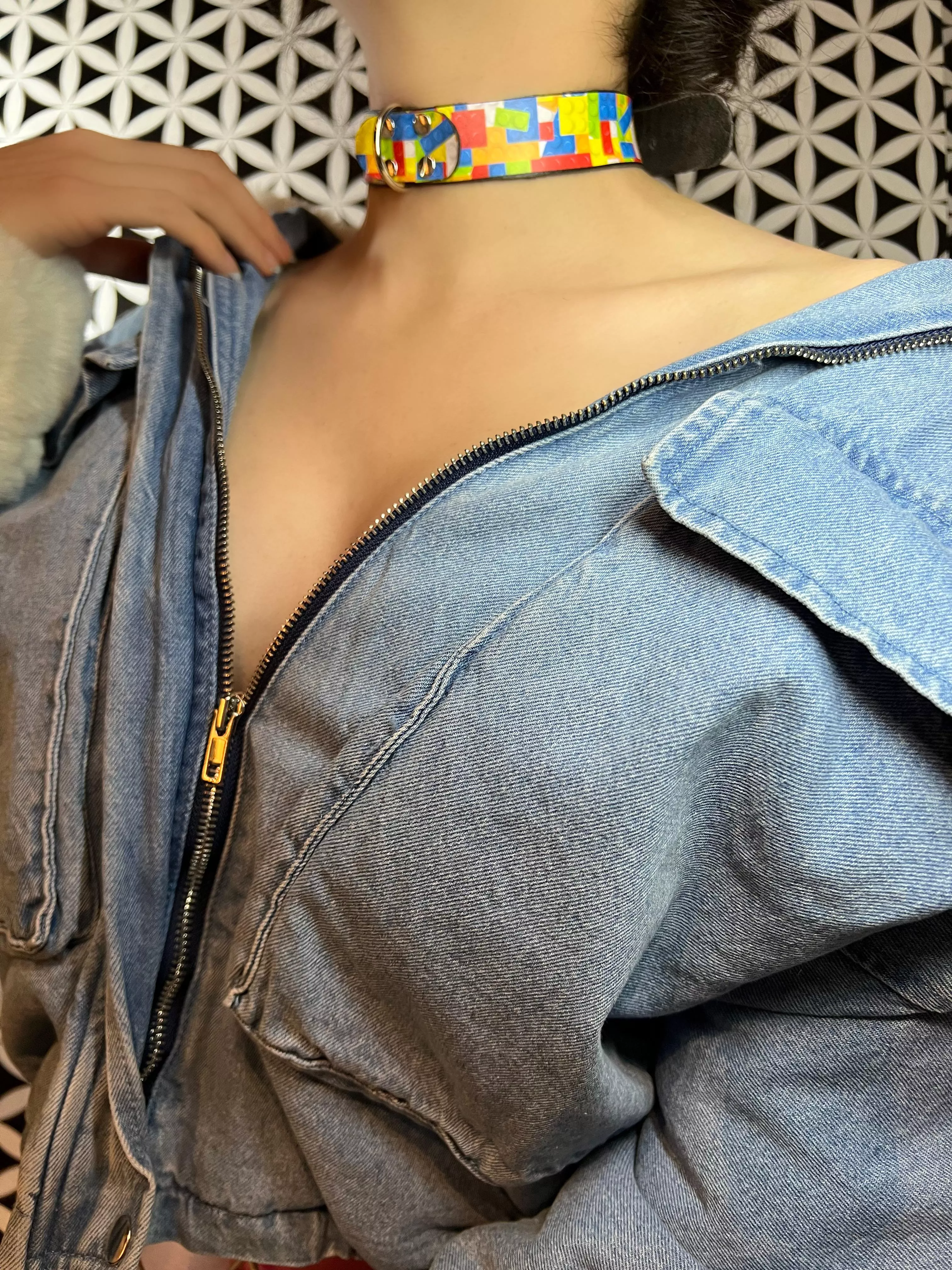 What do you think about my Lego Collar ? It’s very playful! 😍🌈