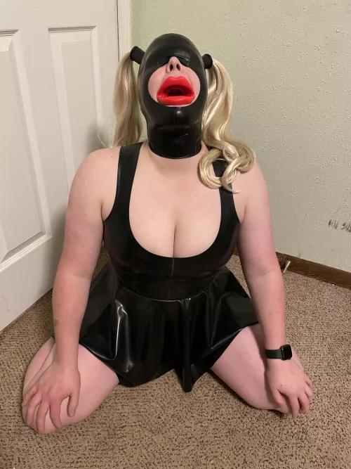 When he arrives home from work and finds you waitin