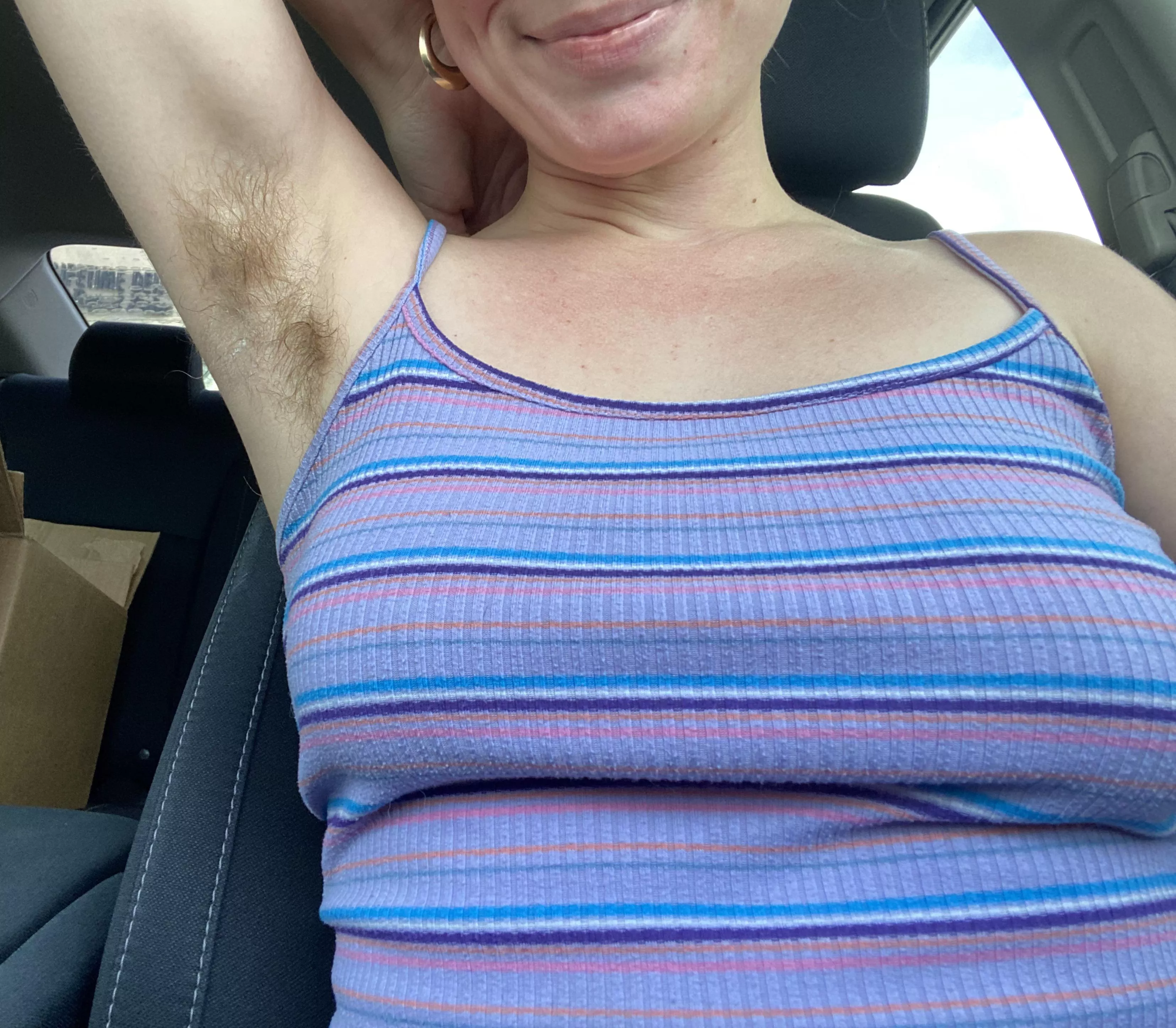 Catch me running errands flaunting my hairy pits, always!