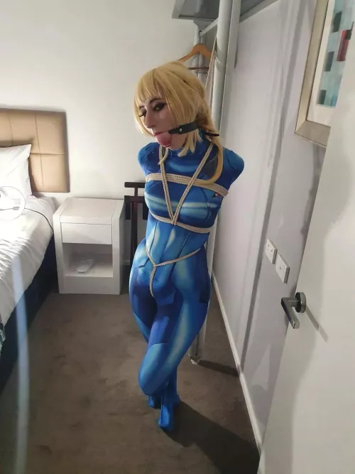 Cosplay, ropes and ball gag = Best combo