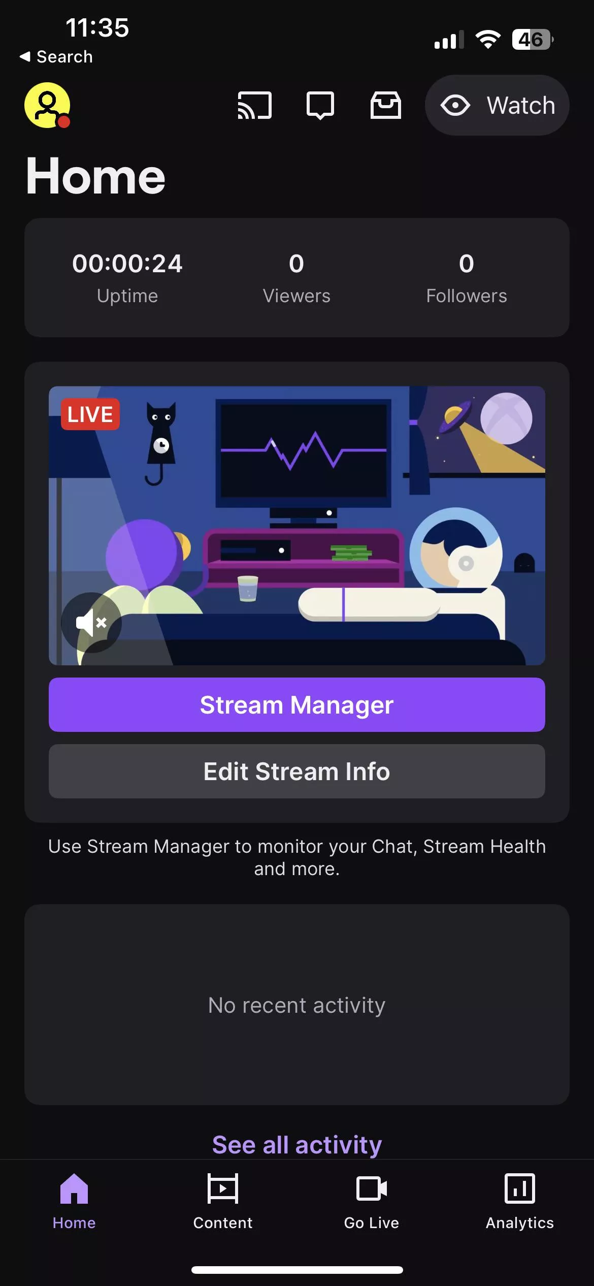 Gameplay not showing on stream