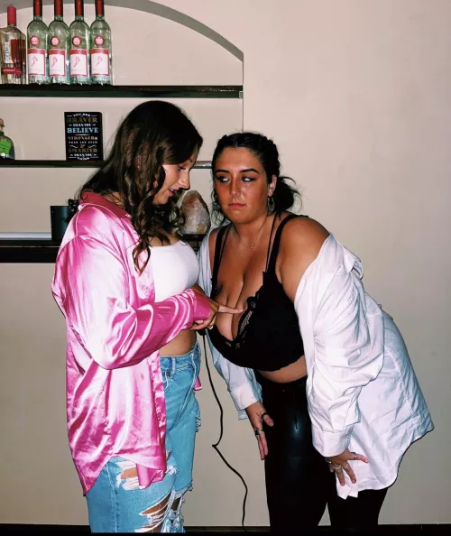 Her friend loves those huge tittys