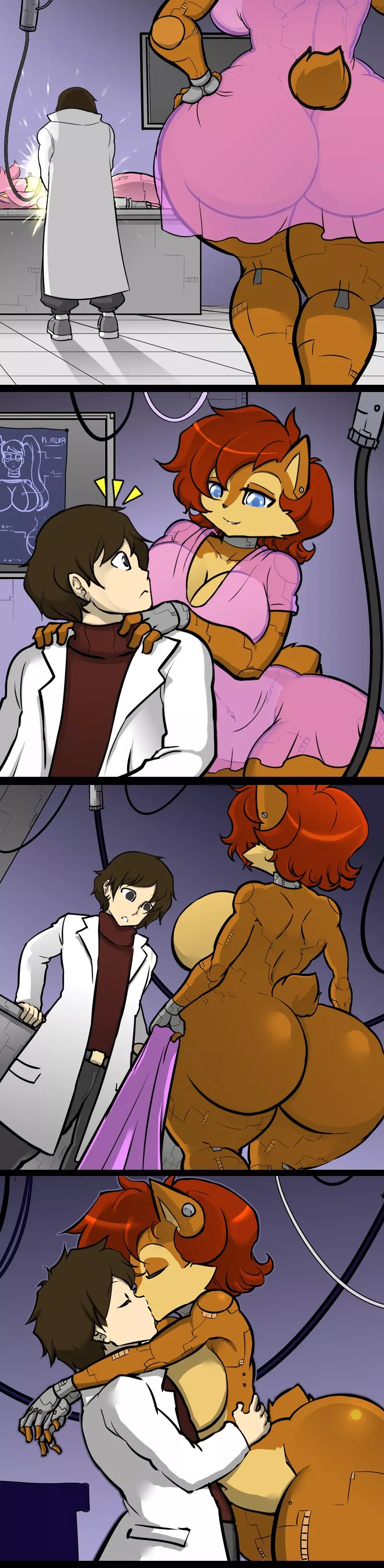 Robo Sally wants her alone time with her creator by hayakain