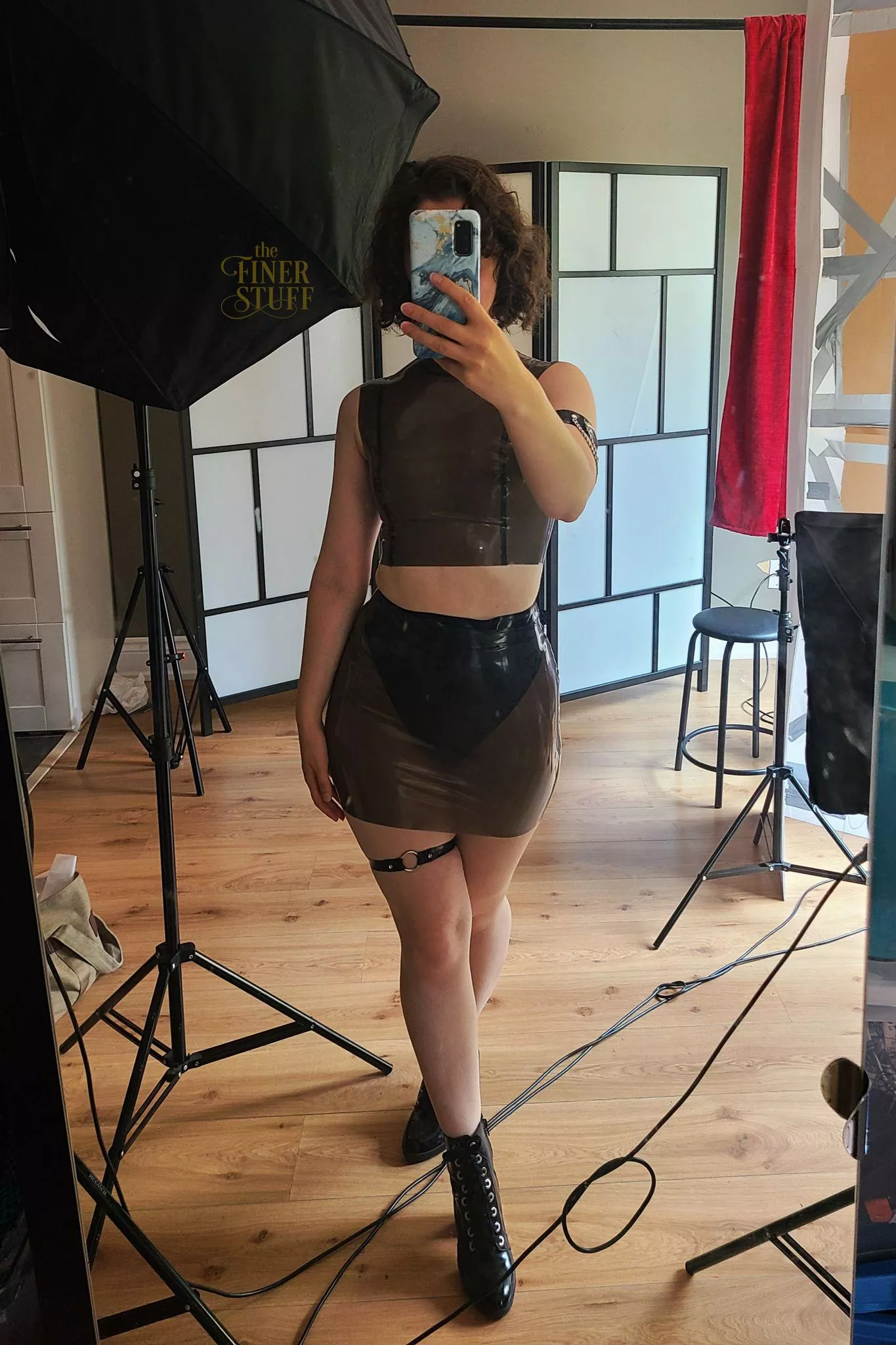 Transparent latex makes it so easy to tell what colour panties I'm wearing.