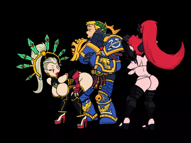 Alien elves temptation.