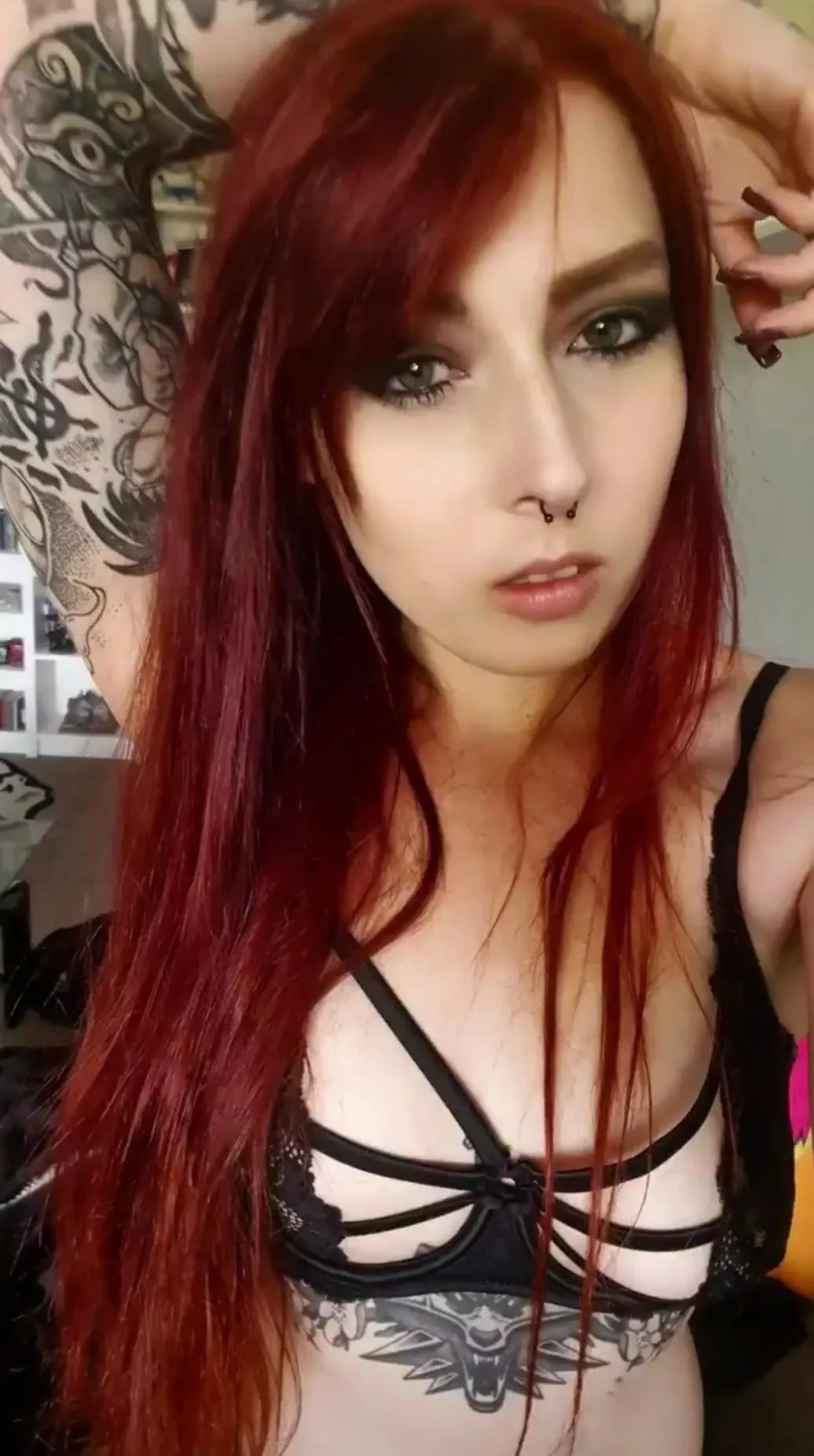 Bicurious Poster, rocking my latest Witcher ink