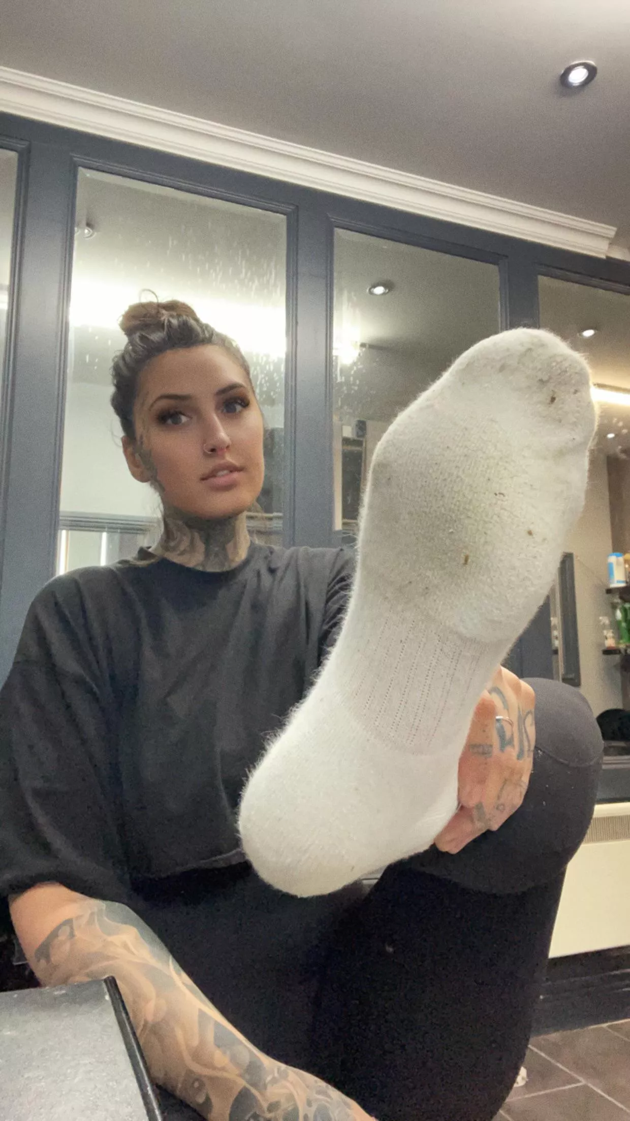 Imagine sniffing my works socks (f)