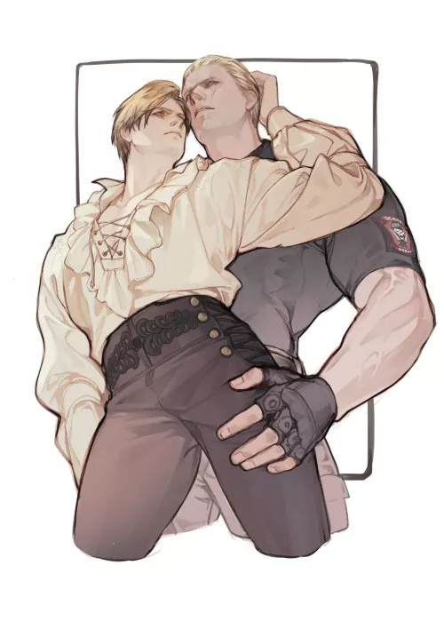 Leon and Jack Krauser [Resident Evil 4]