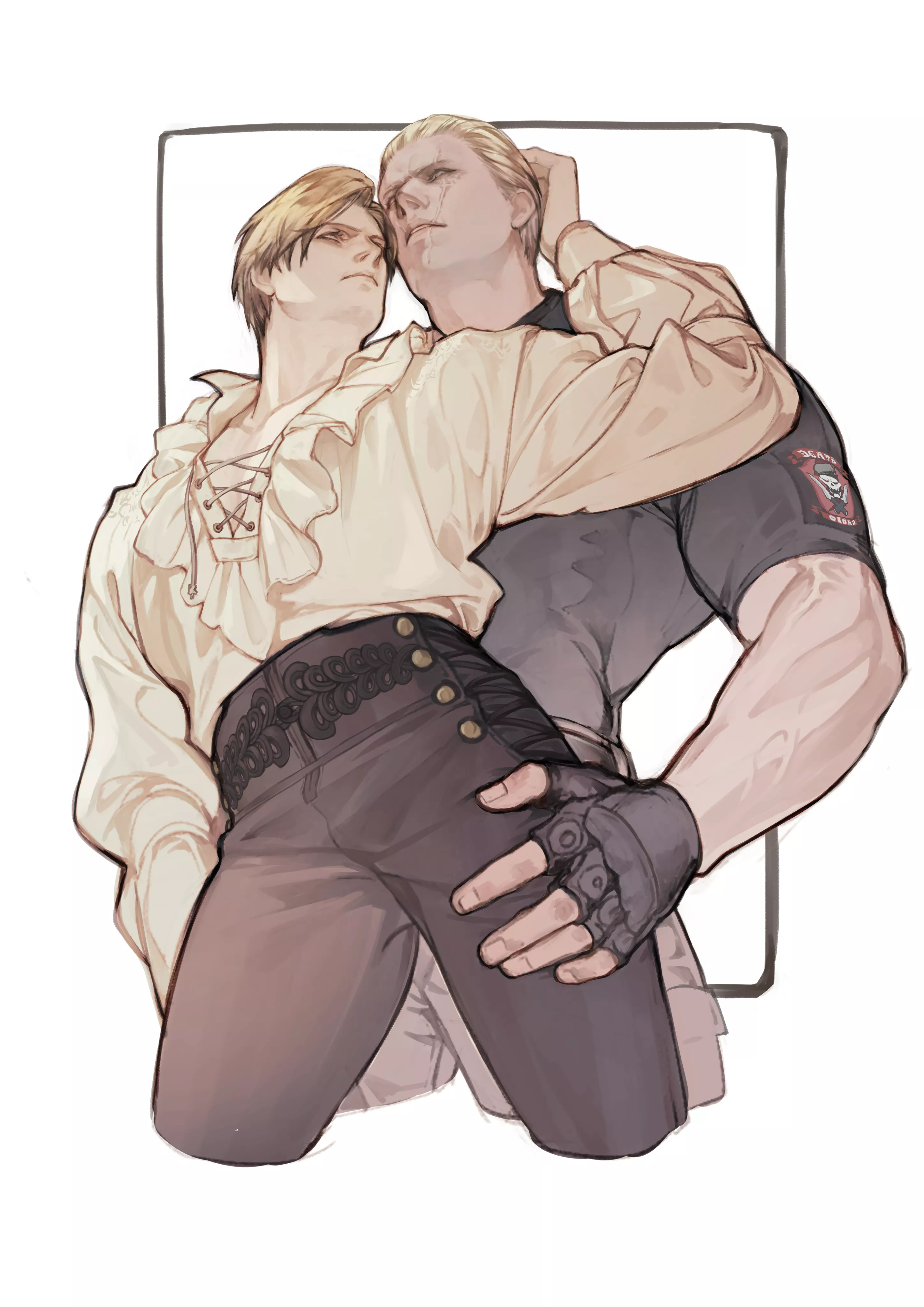Leon and Jack Krauser [Resident Evil 4]