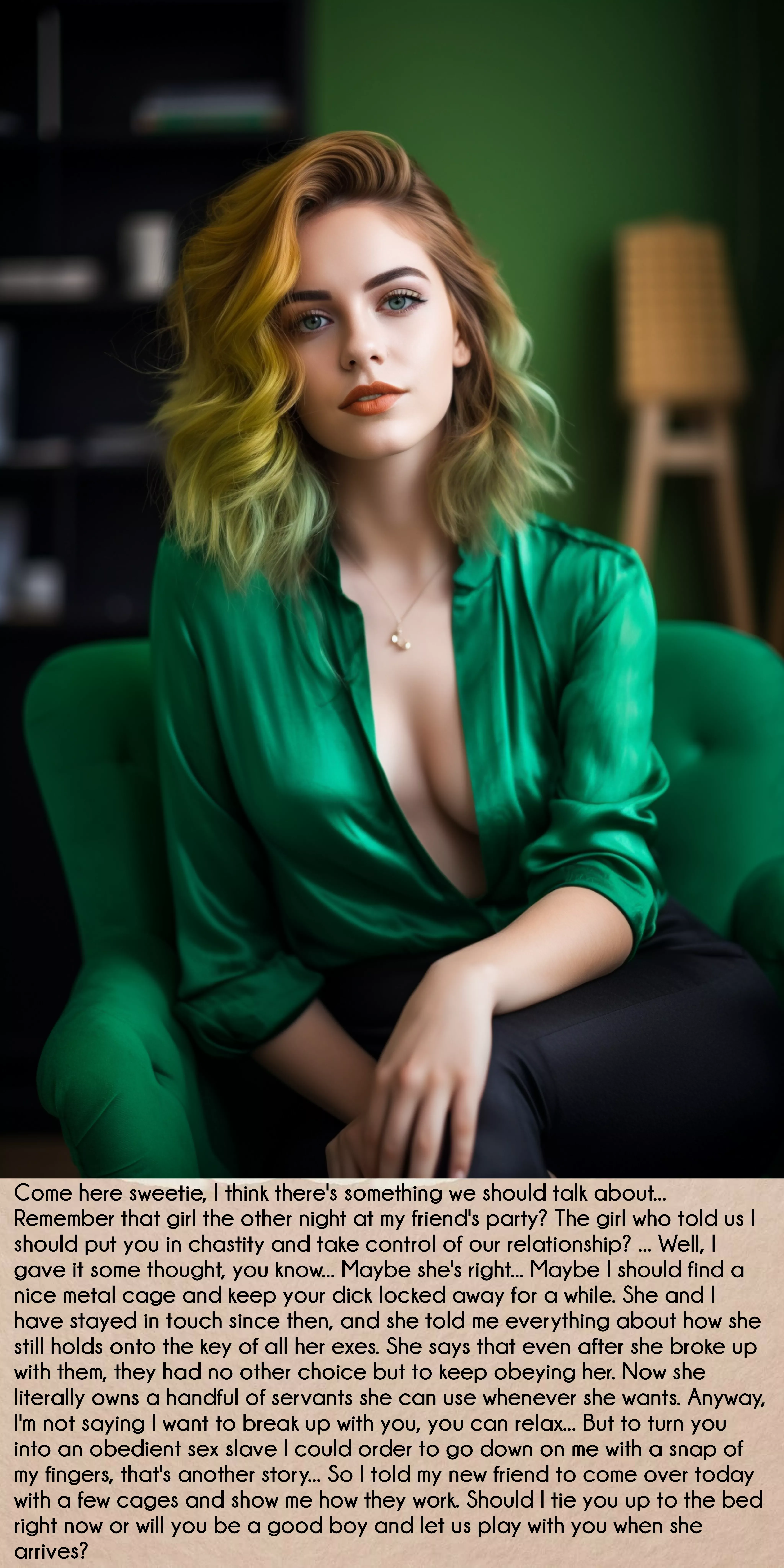 My new friend is going to show me how to lock you in chastity