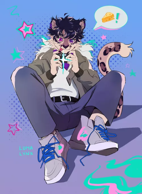 Say Cheese! [Art by me @lumalynxx]