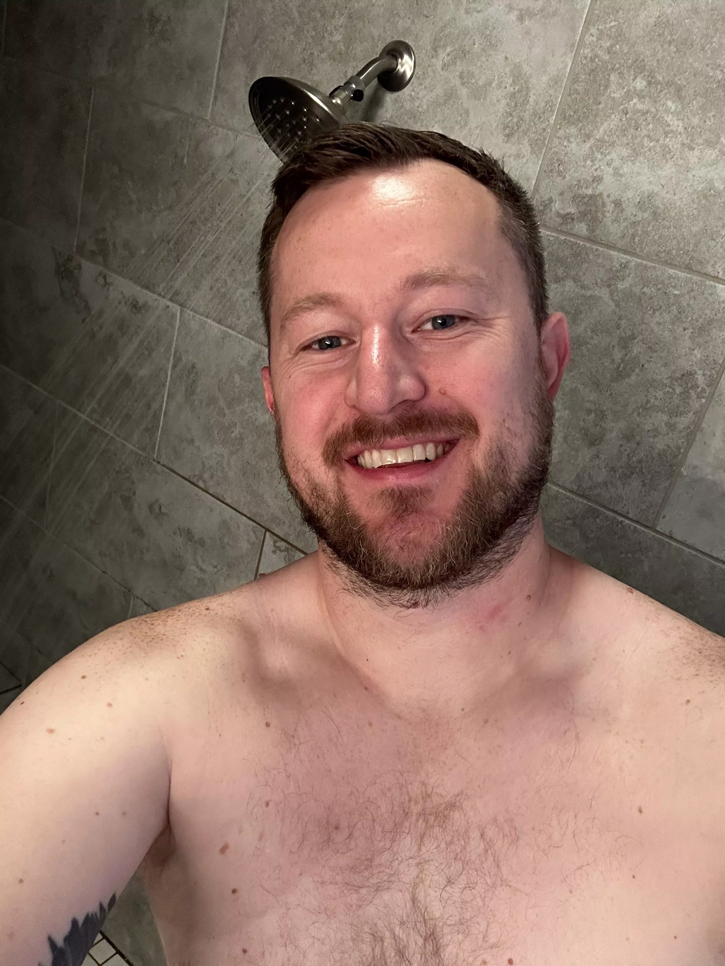 About to get wet after a morning workout