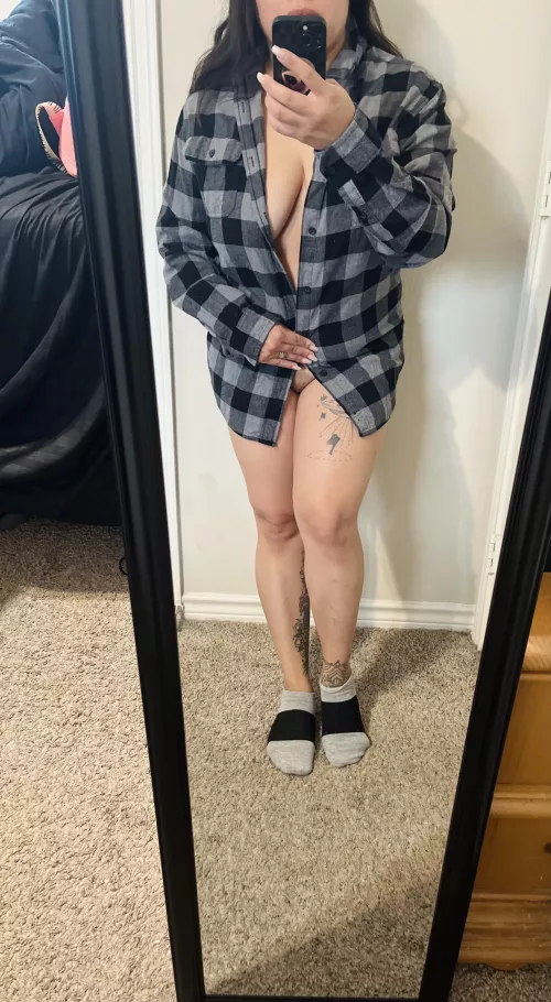 Ankle socks and his shirt