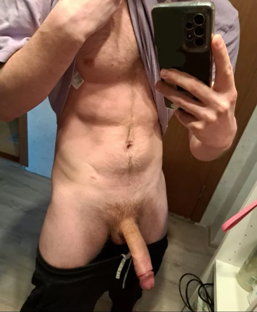 be honest, what thoughts come up looking at my cock?