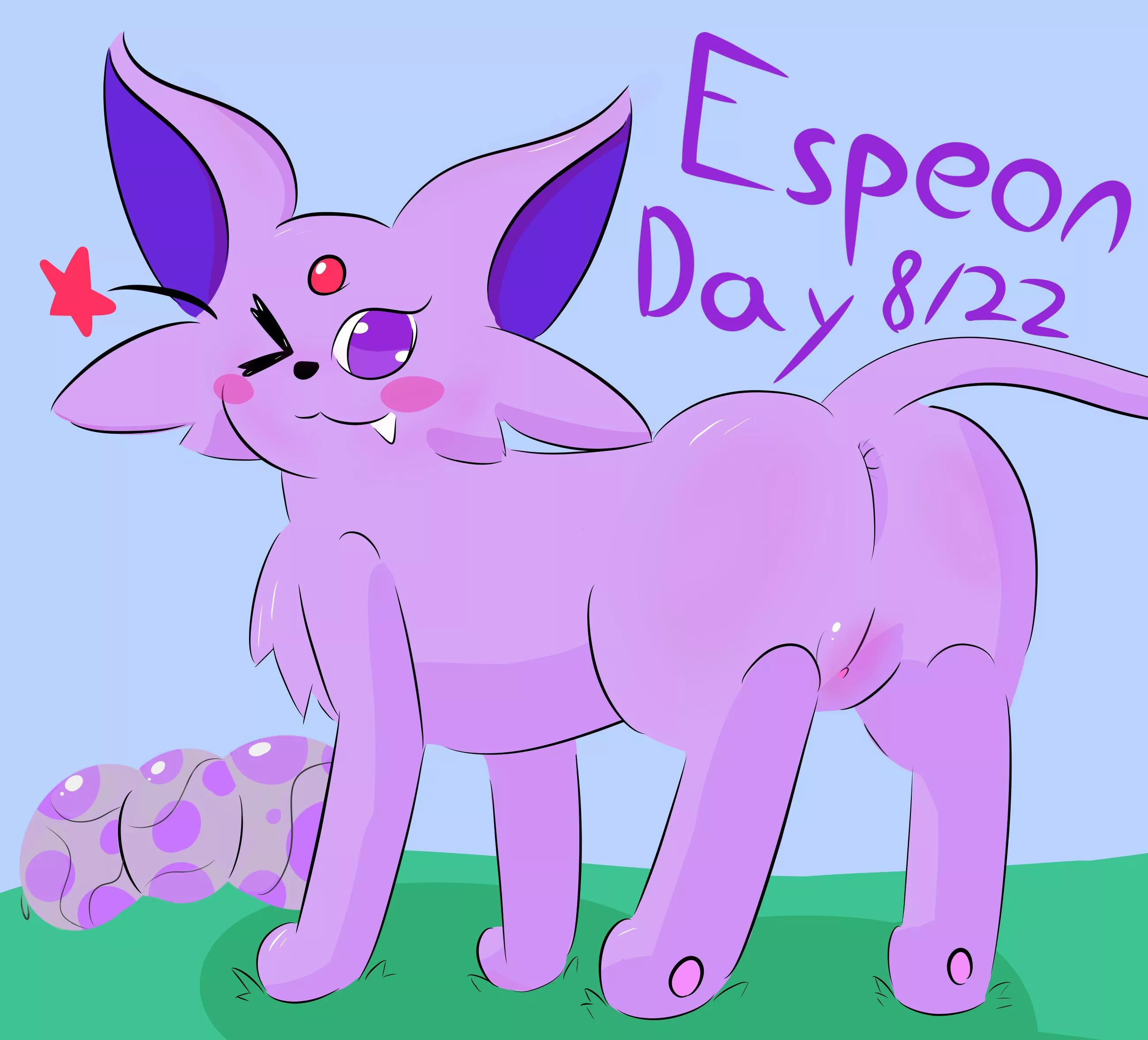 Espeon booty for espeon day (OC) [F]