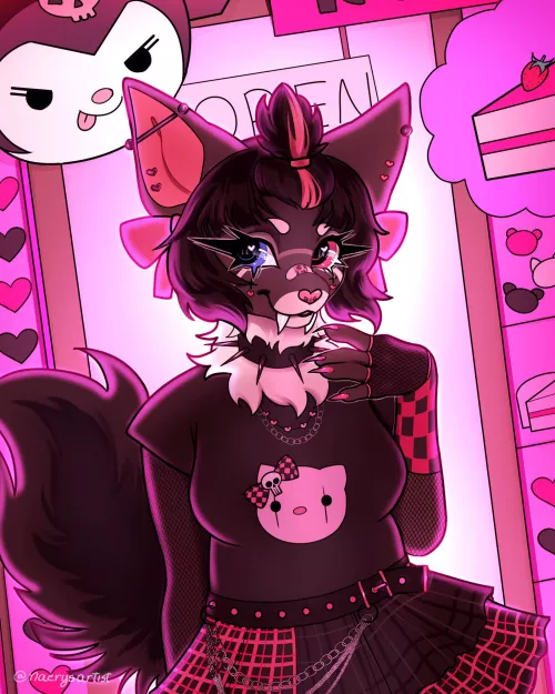 Halfbody for a Raffle Winner (art by me)